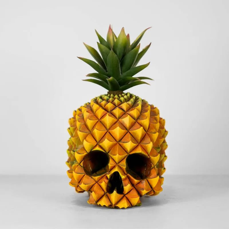 Handmade Skull-Pineapple Commemorative Decor