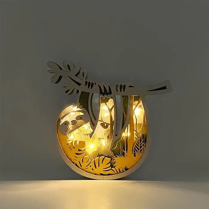 New Arrivals✨- New Hollow Out Butterfly Creative Animal Home Lamp Decorative Wood Ornaments