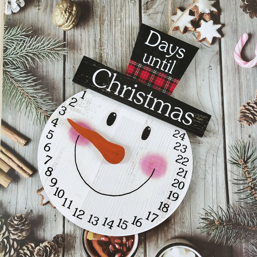 Christmas Snowman Advent Calendar Countdown